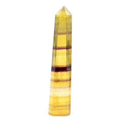 Кристалл из флюорита желтого "Карандаш" 29*17*145мм, 158г (M)
