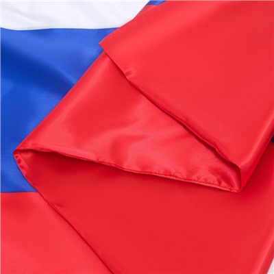 Флаг России, 90 х 150 см, двухсторонний, сатин