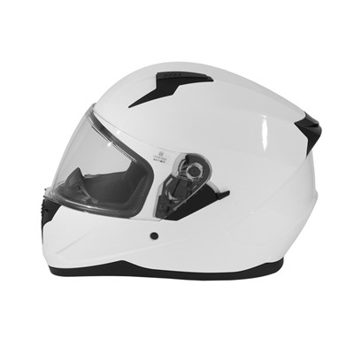 Шлем интеграл с двумя визорами, размер L (59-60), модель BLD-M67E, белый глянцевый